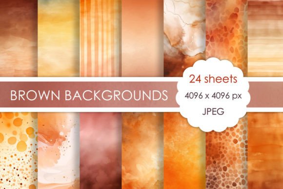Abstract Brown Watercolor Backgrounds: A Strategic Asset for Brand Depth and Visual Storytelling