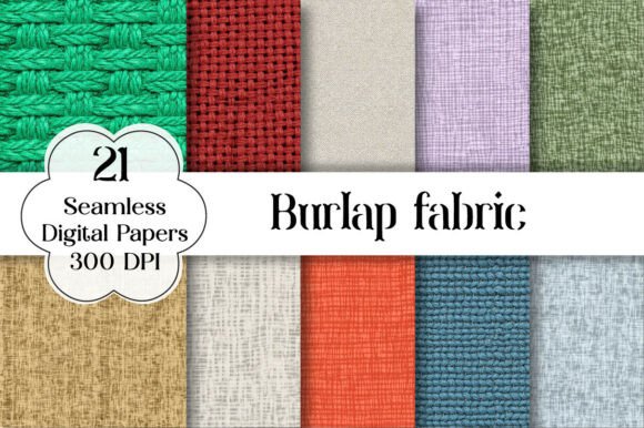 Burlap Fabric Digital Paper
