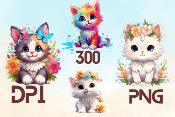 Cute Lovely Baby Cats Sublimation 20