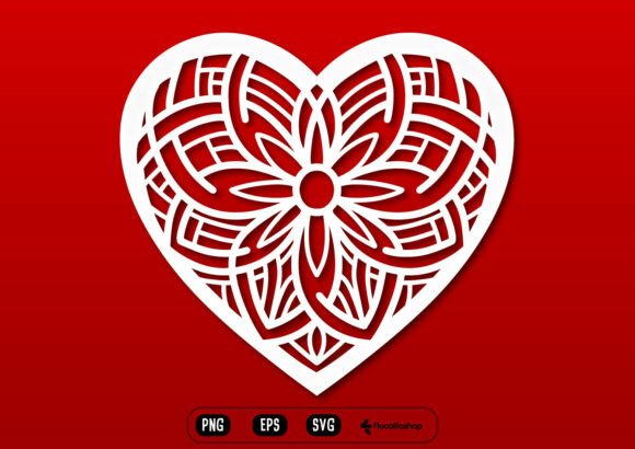 Detailed Mandala Heart Clipart Evaluation