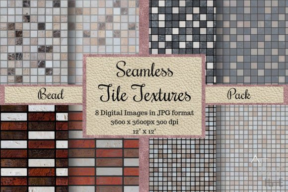 Elevating Digital Craftsmanship with Seamless Tile Textures - Bead Pack and Wall Art Collections