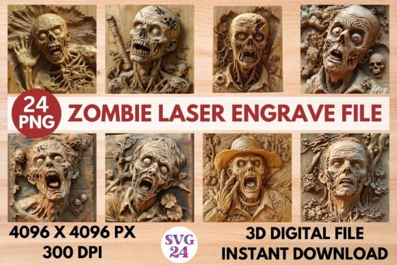 Mastering the Dark Art: How to Use Zombie and 3D Laser Engrave Files for Stunning Custom Creations