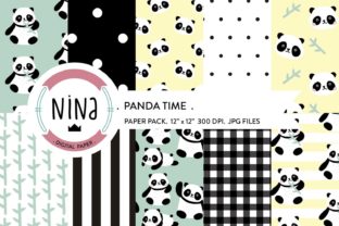 Panda Digital Paper, Panda Bear Wrapping: The Ultimate Creative Resource for Personalized Projects