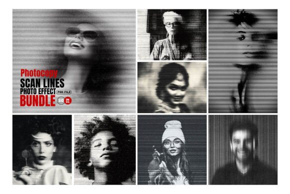 Photocopy Scan Effect Bundle: Retro Visuals Made Simple