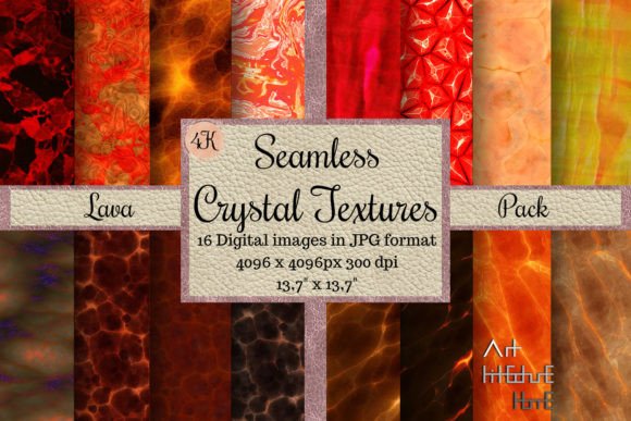 Seamless Crystal Textures - Lava Pack