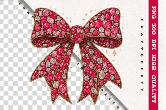The Rise of the Faux Rhinestone Pink Bow PNG in Modern Design