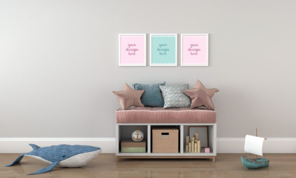 Transforming Creative Workflows with Colorful Room for Kids Empty Frames Mockups